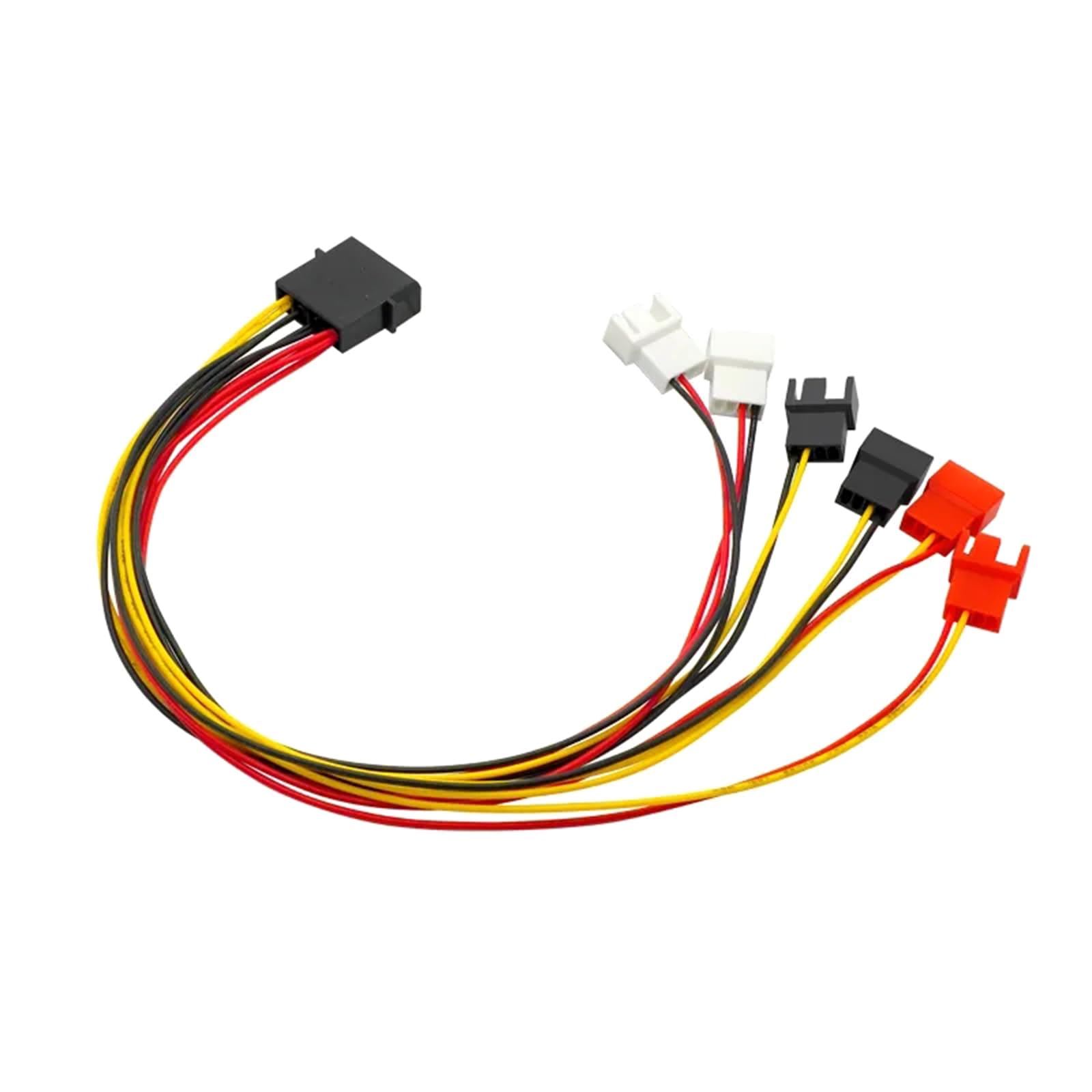 Amazon.co.jp: 4ピン Molex - 3ピン/4ピンファン電源ケーブル